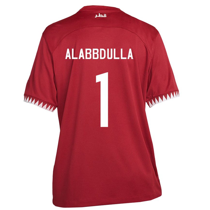 メンズカタールラティファ・アルアブドゥーラ#1あずき色ホームシャツ22-24ジャージー