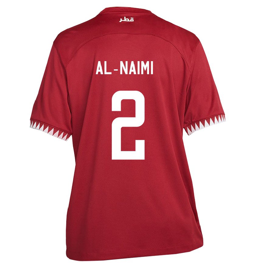 メンズカタールアムナ・アル・ナイミ#2あずき色ホームシャツ22-24ジャージー