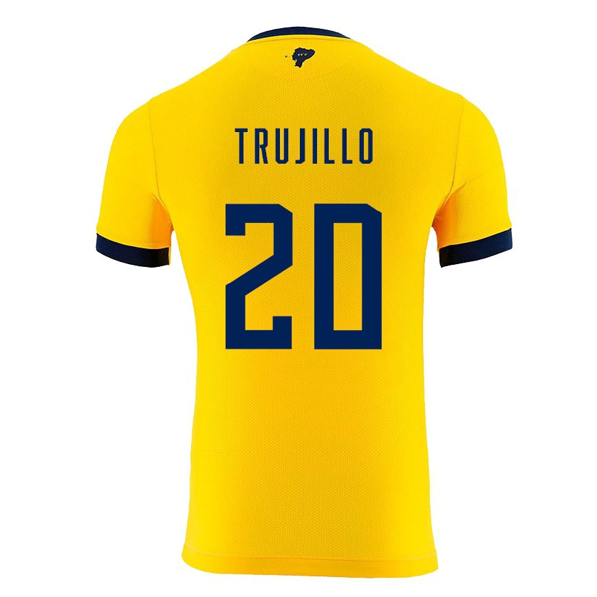 メンズエクアドルイザベル・トルヒーヨ#20黄色ホームシャツ22-24ジャージー