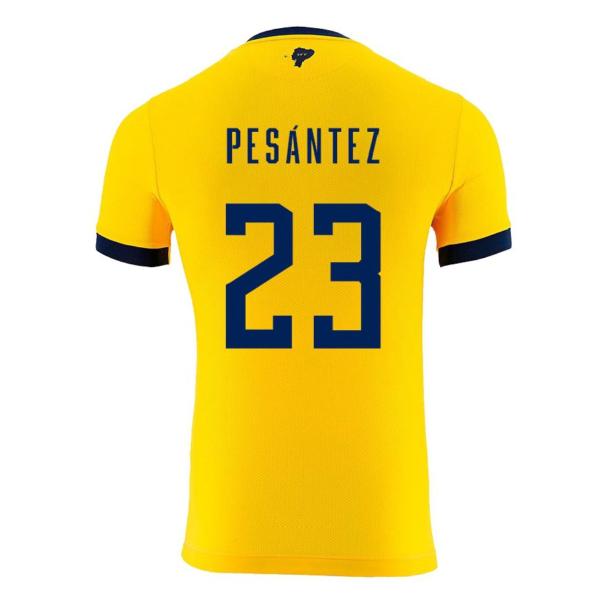 メンズエクアドルダナ・ペサンテス#23黄色ホームシャツ22-24ジャージー