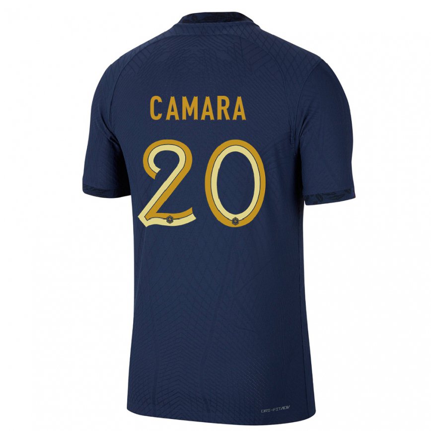 メンズフランスウスマン・カマラ#20紺ホームシャツ22-24ジャージー