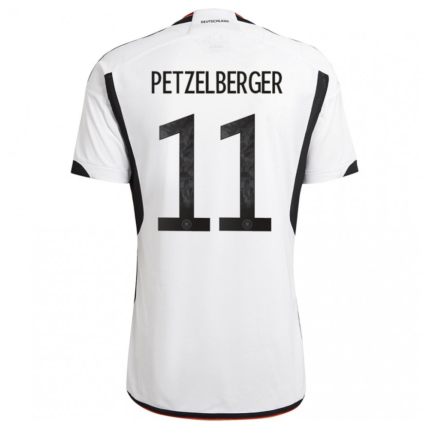 メンズドイツラモーナ・ペッツェルバーガー#11白黒ホームシャツ22-24ジャージー