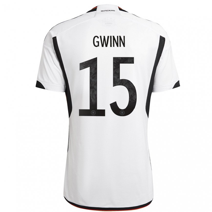 メンズドイツジュリア・グヴィン#15白黒ホームシャツ22-24ジャージー