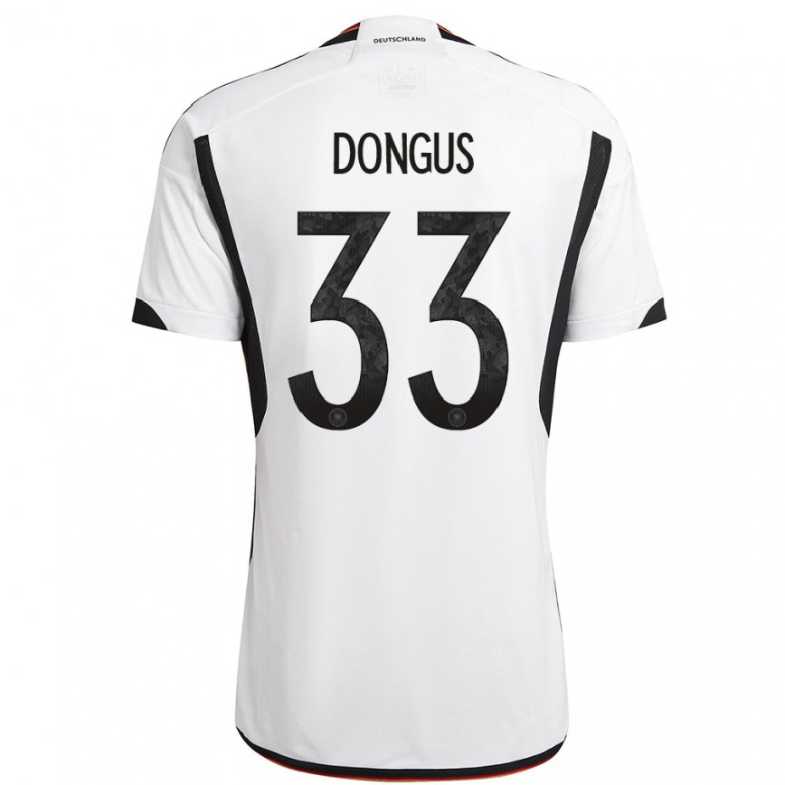メンズドイツファビエンヌ・ドンガス#33白黒ホームシャツ22-24ジャージー