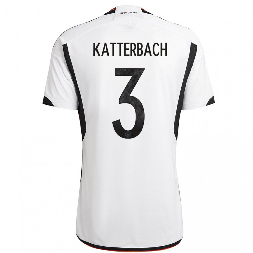 メンズドイツキリアン・フィッシャー#3白黒ホームシャツ22-24ジャージー