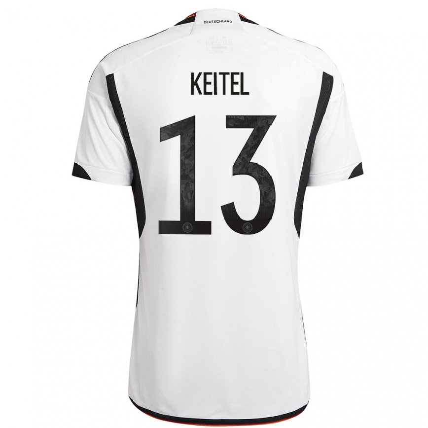 メンズドイツヤニク・カイテル#13白黒ホームシャツ22-24ジャージー