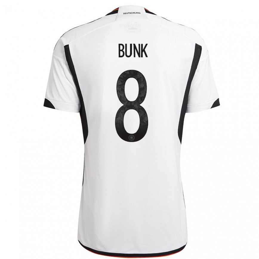 メンズドイツダニエル・バンク#8白黒ホームシャツ22-24ジャージー