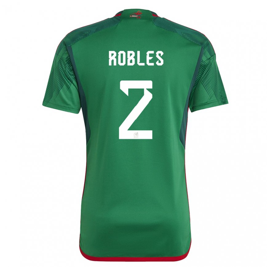 メンズメキシコケンティ・ロブレス#2緑ホームシャツ22-24ジャージー