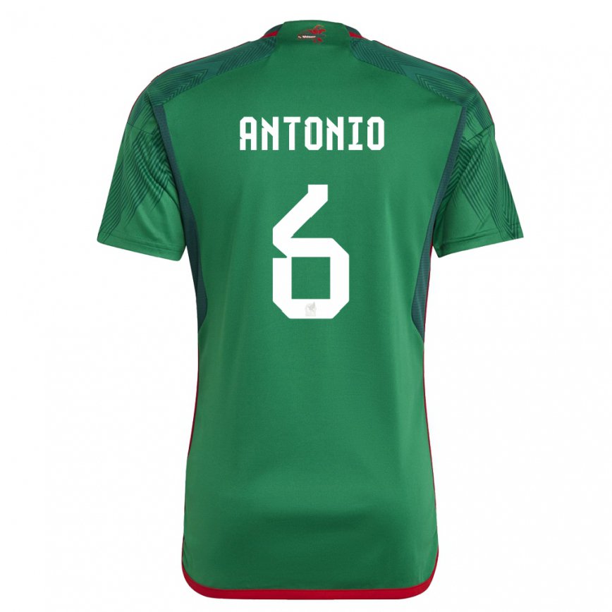 メンズメキシコナンシー・アントニオ#6緑ホームシャツ22-24ジャージー
