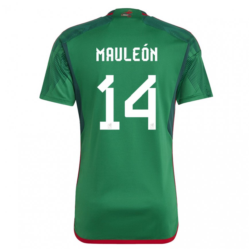 メンズメキシコナタリア・モーレオン#14緑ホームシャツ22-24ジャージー