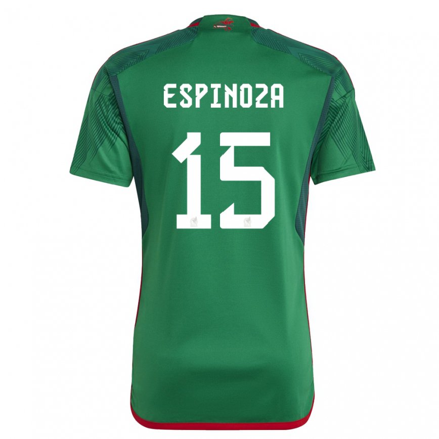 メンズメキシコグレタ・エスピノサ#15緑ホームシャツ22-24ジャージー