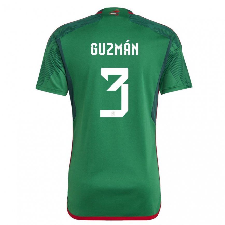 メンズメキシコビクトル・グスマン#3緑ホームシャツ22-24ジャージー