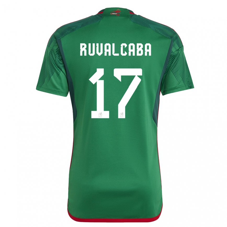メンズメキシコホルヘ・ルバルカバ#17緑ホームシャツ22-24ジャージー