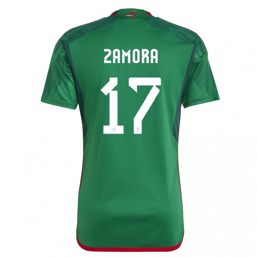 メンズメキシコサウル・サモラ#17緑ホームシャツ22-24ジャージー