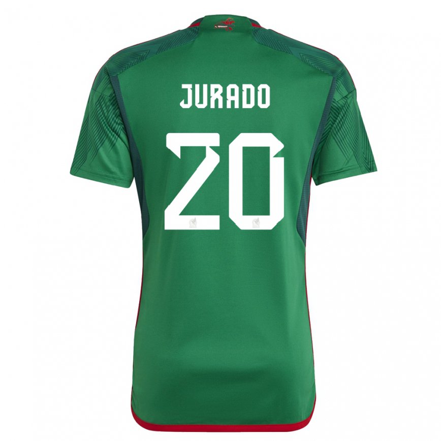 メンズメキシコエリベルト・フラド#20緑ホームシャツ22-24ジャージー