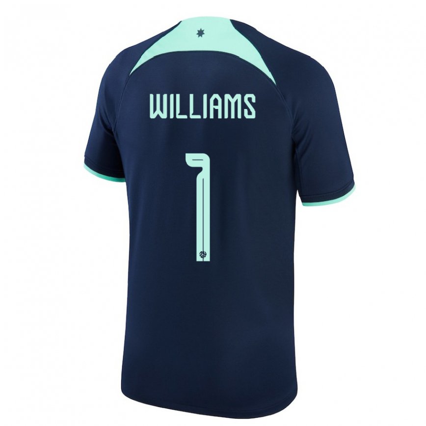メンズオーストラリアリディア・ウィリアムズ#1濃紺アウェイシャツ22-24ジャージー