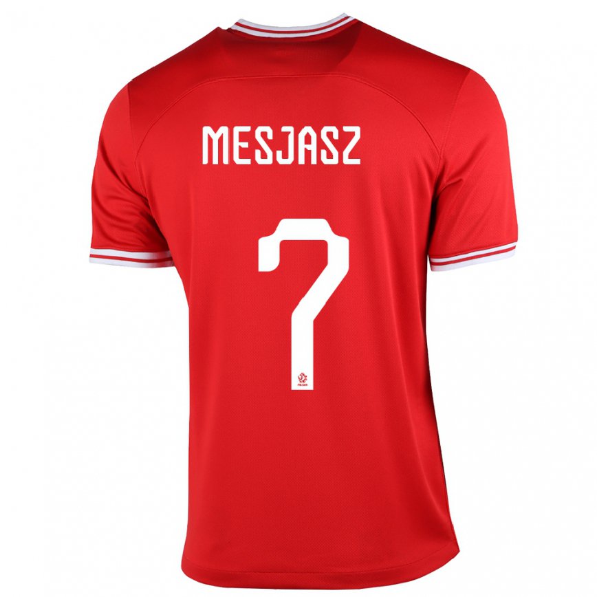 メンズポーランドマルゴルザタ・メシャス#7赤アウェイシャツ22-24ジャージー