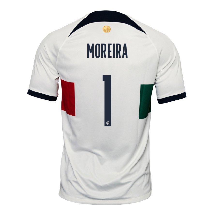 メンズポルトガルアンドレ・モレイラ#1白アウェイシャツ22-24ジャージー