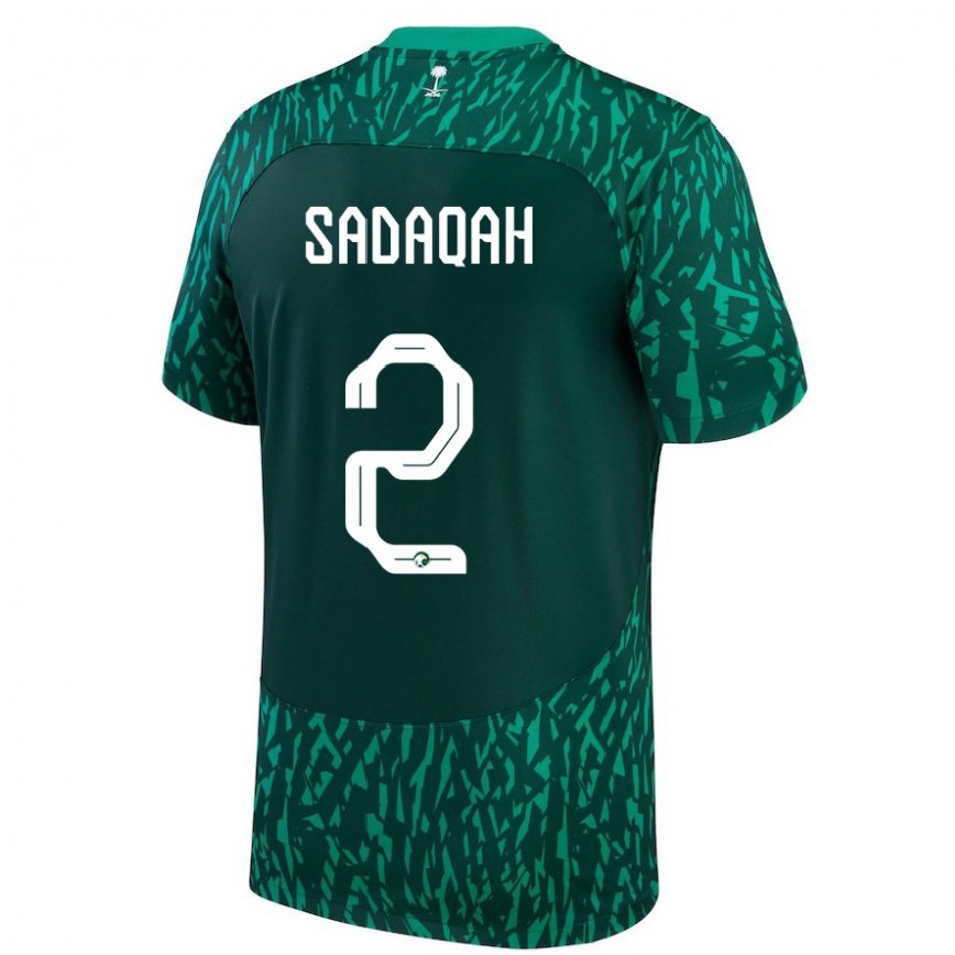 メンズサウジアラビアバヤン・サダカ#2dark 緑アウェイシャツ22-24ジャージー