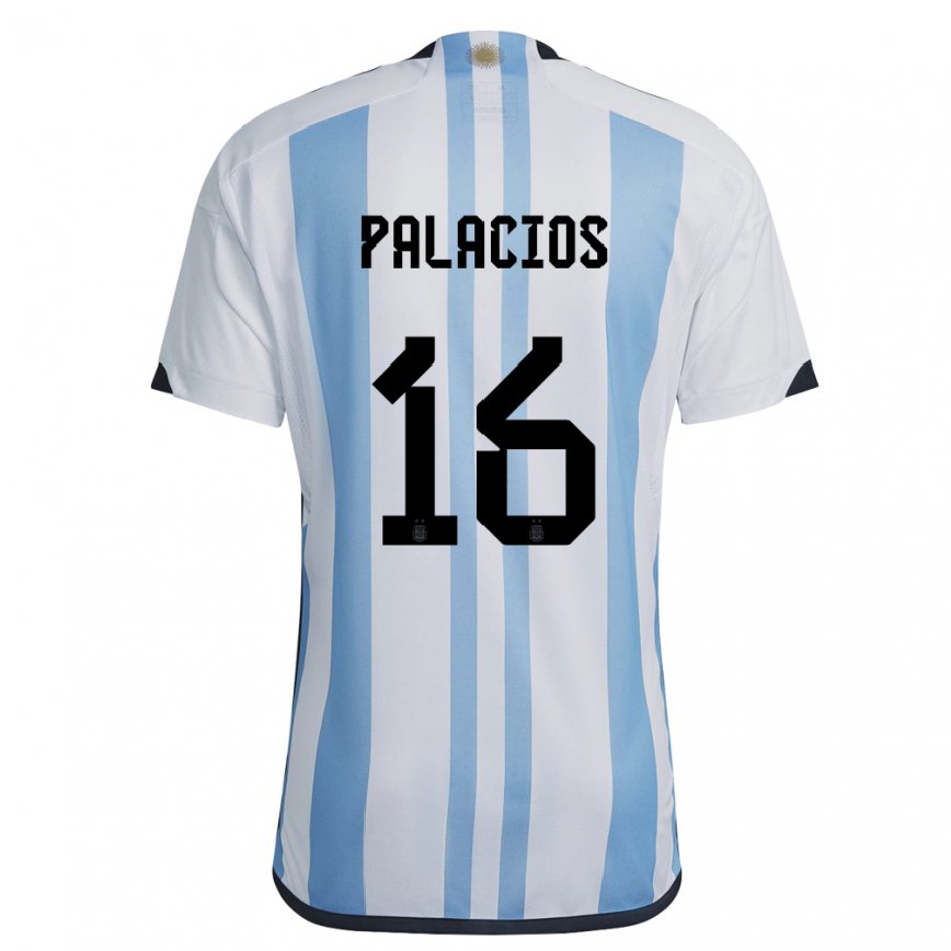 レディースアルゼンチントマス・パラシオス#16ホワイトスカイブルーホームシャツ22-24ジャージー