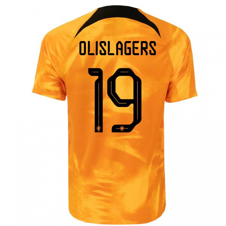 レディースオランダマリサ・オリスレーガーズ#19レーザーオレンジホームシャツ22-24ジャージー