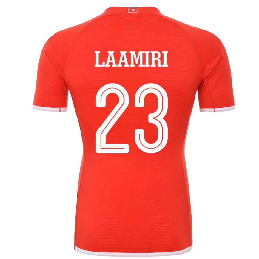 レディースチュニジアソウマヤ・ラーミリ#23赤ホームシャツ22-24ジャージー