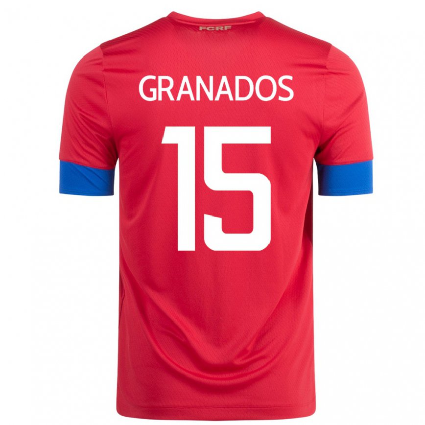 レディースコスタリカクリスティン・グラナドス#15赤ホームシャツ22-24ジャージー