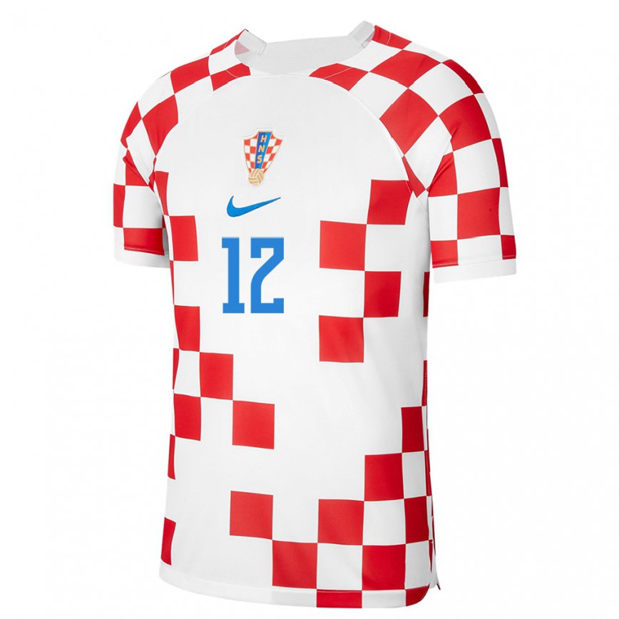 レディースクロアチアアナ・フィリポビッチ#12赤 白ホームシャツ22-24ジャージー