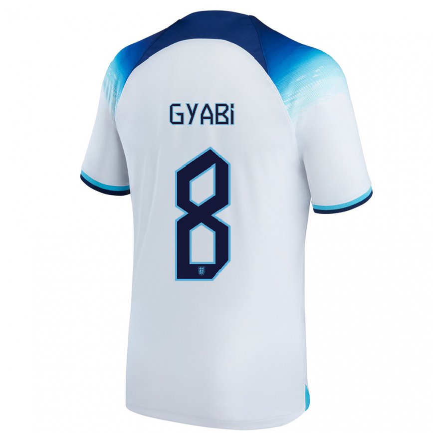 レディースイングランドdarko ギャビ#8白青ホームシャツ22-24ジャージー