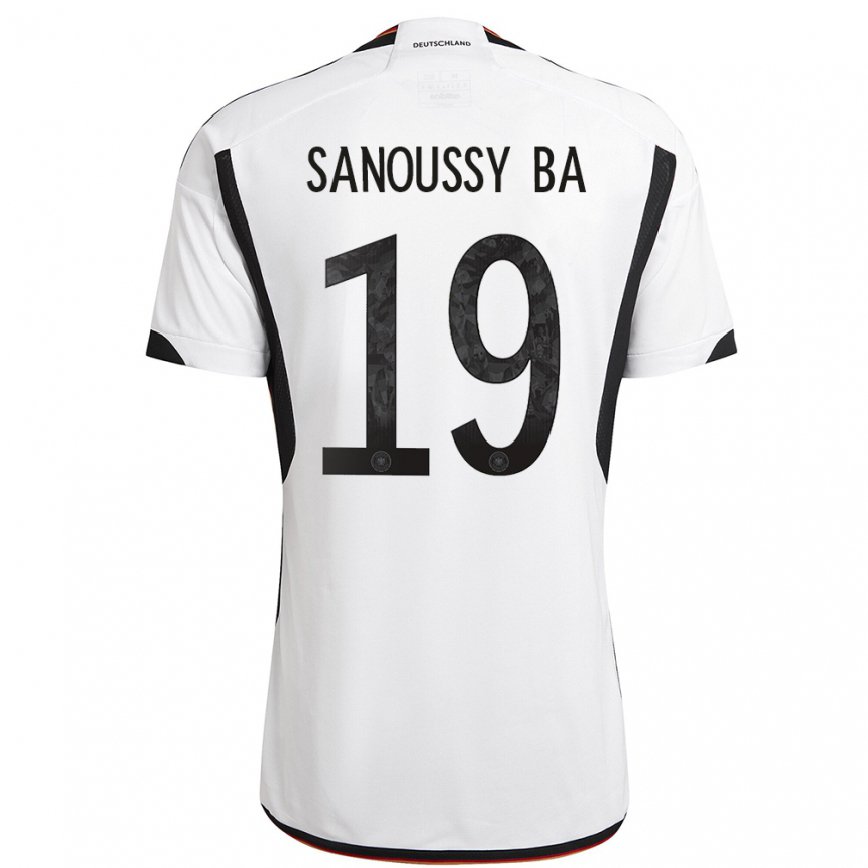 レディースドイツサヌシ・バ#19白黒ホームシャツ22-24ジャージー