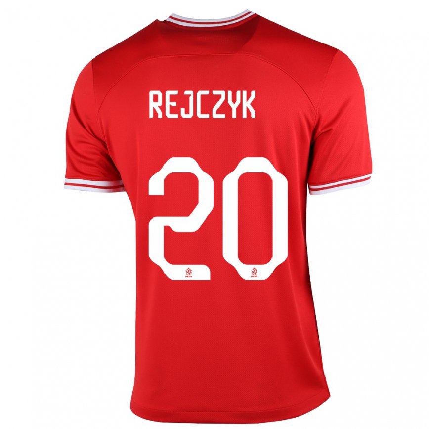 レディースポーランドフィリップ・レイチク#20赤アウェイシャツ22-24ジャージー
