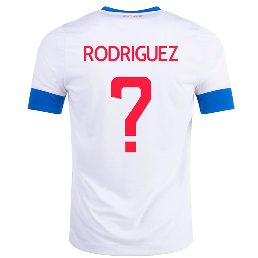 レディースコスタリカブラッドリー・ロドリゲス#0白アウェイシャツ22-24ジャージー