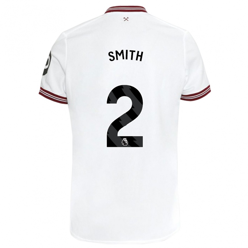 キッズフットボールクリスティ・スミス#2白アウェイシャツ2023/24ジャージーユニフォーム