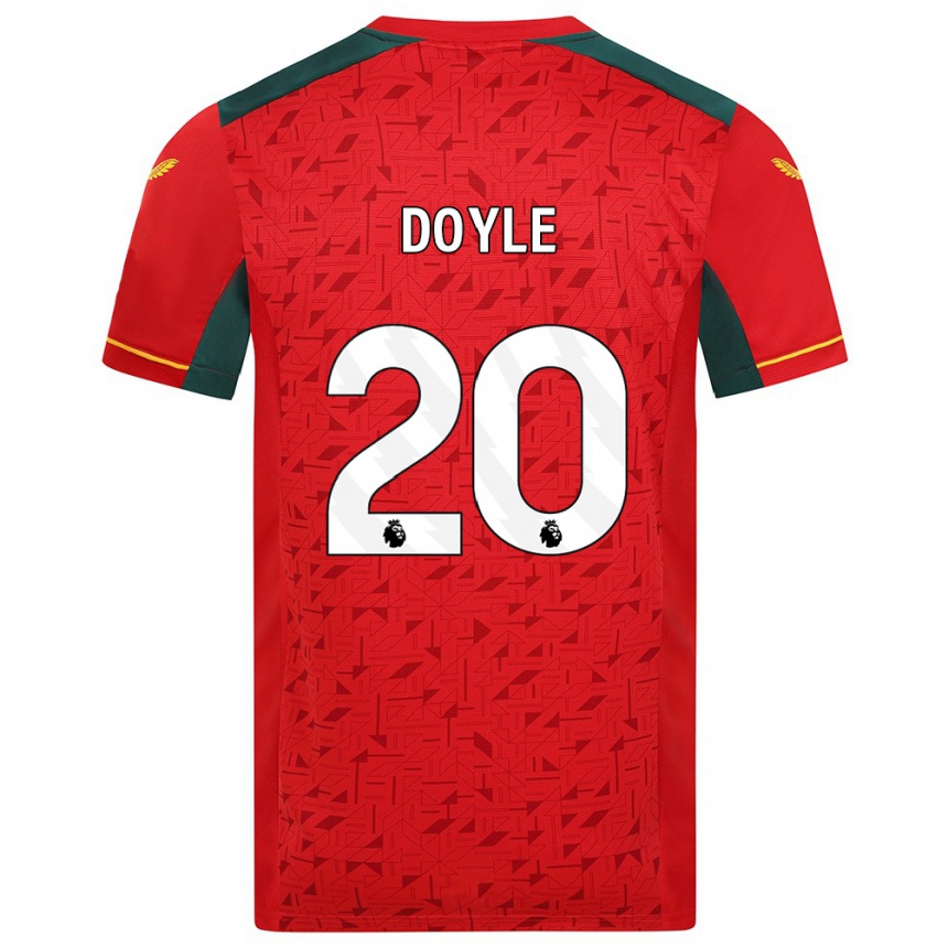 キッズフットボールトミー・ドイル#20赤アウェイシャツ2023/24ジャージーユニフォーム