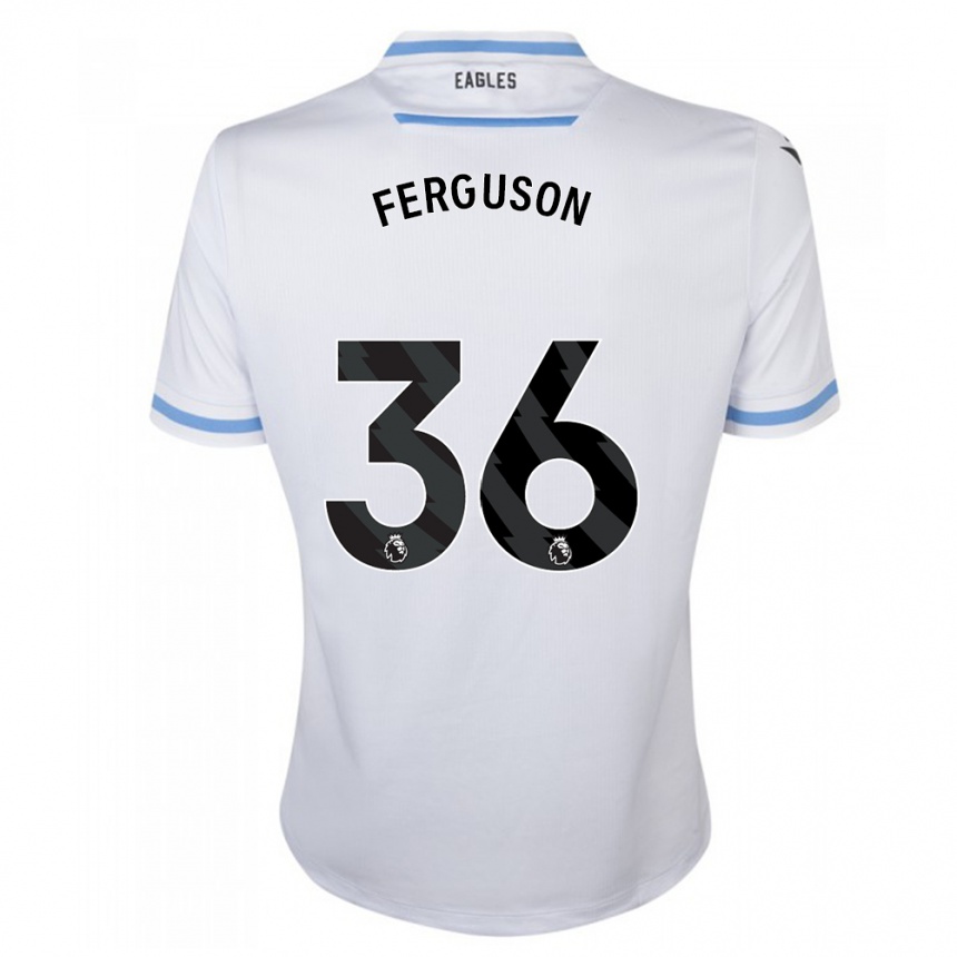 キッズフットボールネイサン・ファーガソン#36白アウェイシャツ2023/24ジャージーユニフォーム