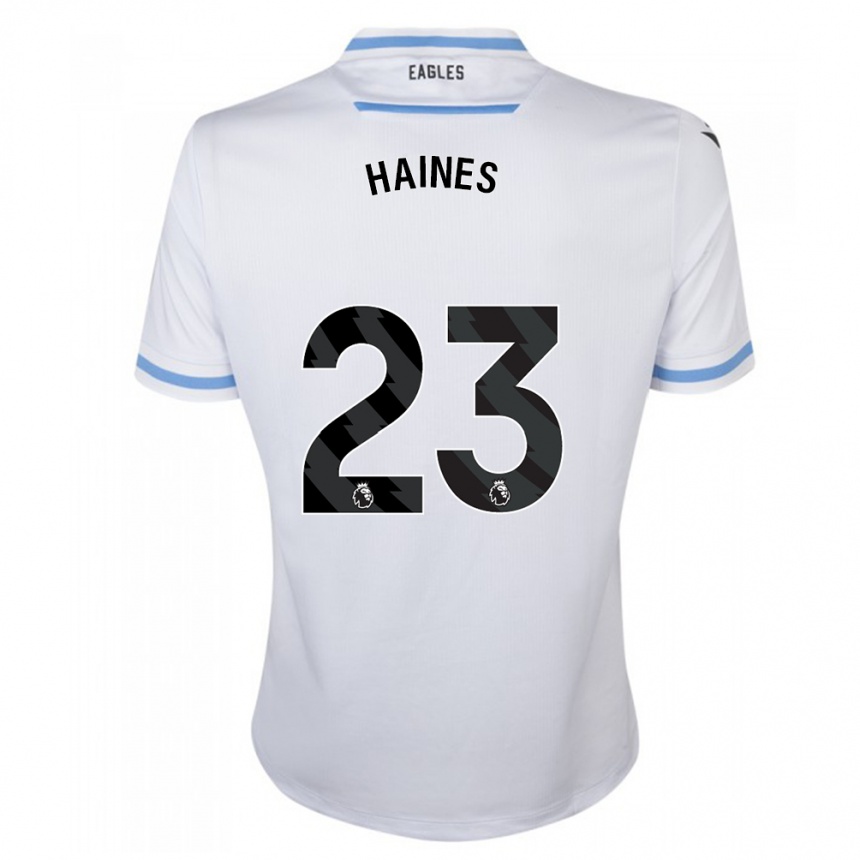 キッズフットボールコーラル・ジェイド・ヘインズ#23白アウェイシャツ2023/24ジャージーユニフォーム