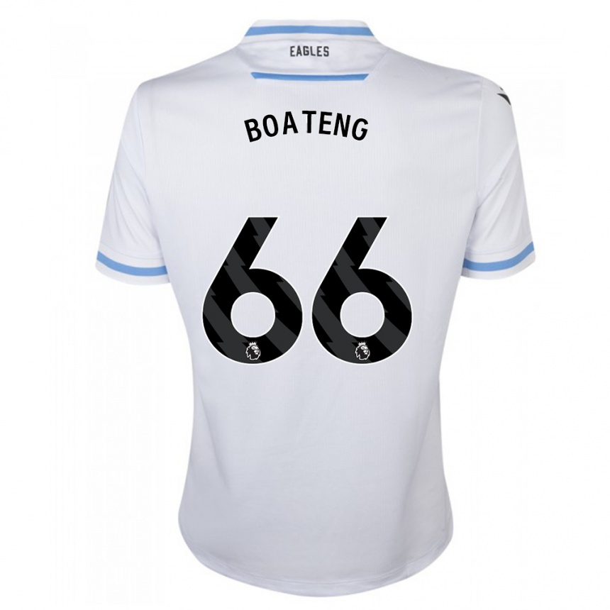 キッズフットボールデビッド・ボアテング#66白アウェイシャツ2023/24ジャージーユニフォーム