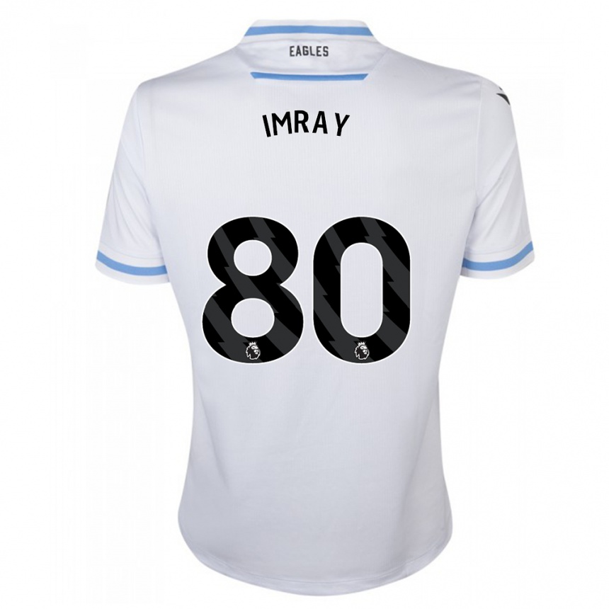 キッズフットボールダニー・イムレイ#80白アウェイシャツ2023/24ジャージーユニフォーム