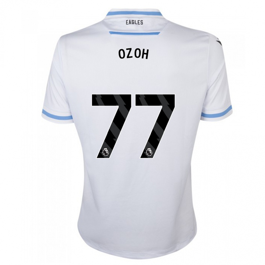 キッズフットボールデビッド・オゾー#77白アウェイシャツ2023/24ジャージーユニフォーム