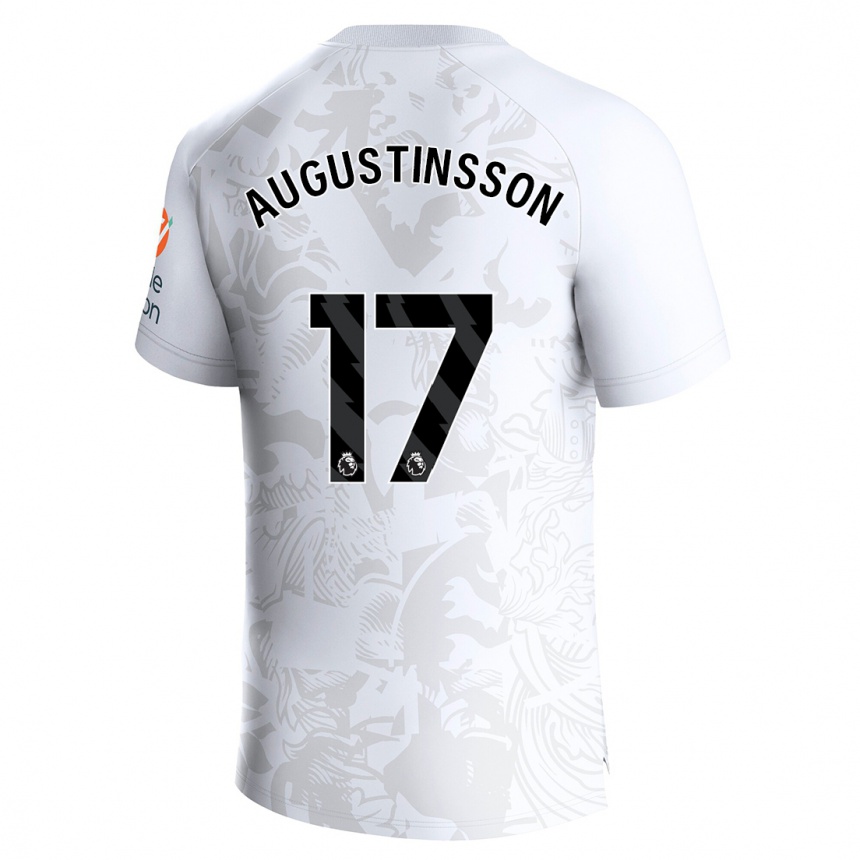 キッズフットボールルドビク・アウグスティンソン#17白アウェイシャツ2023/24ジャージーユニフォーム