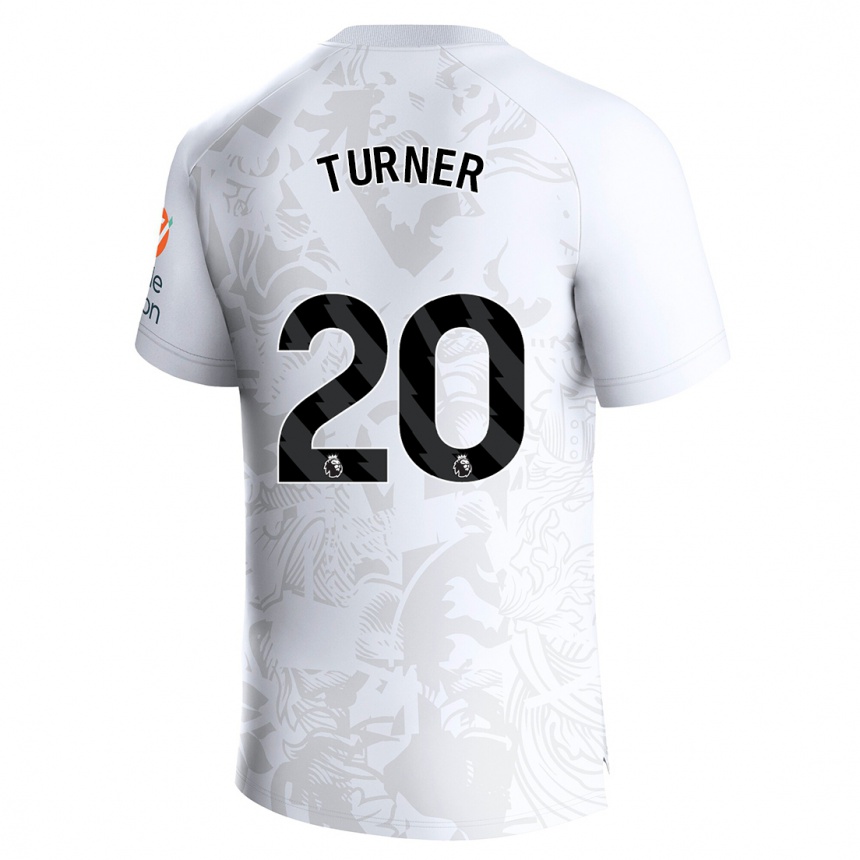 キッズフットボールダニエル・ターナー#20白アウェイシャツ2023/24ジャージーユニフォーム