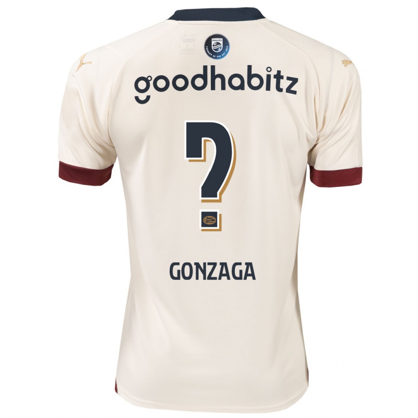 キッズフットボールジャマル・ゴンザーガ#0オフホワイトアウェイシャツ2023/24ジャージーユニフォーム