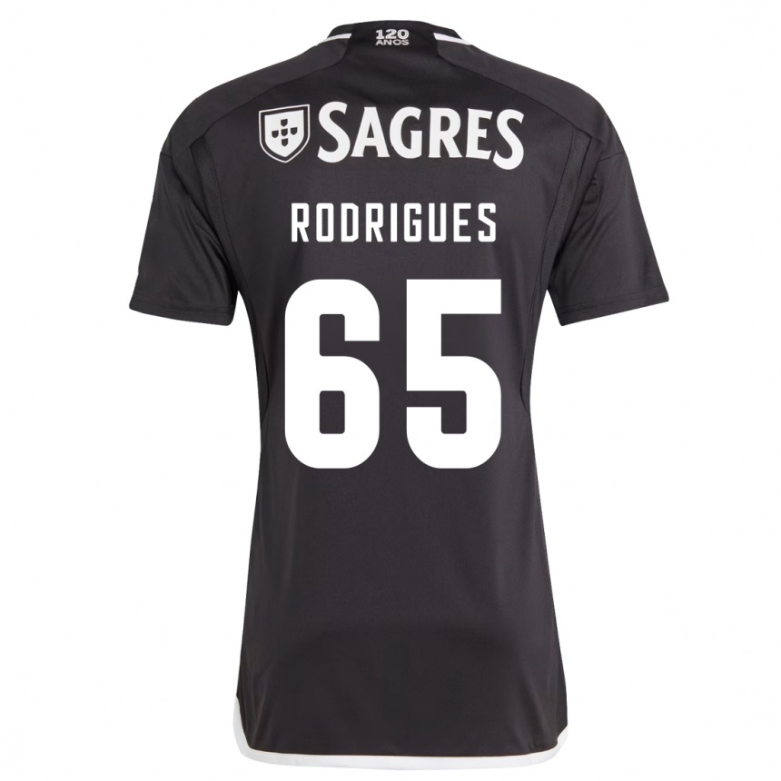 キッズフットボールラファエル・ロドリゲス#65黒アウェイシャツ2023/24ジャージーユニフォーム