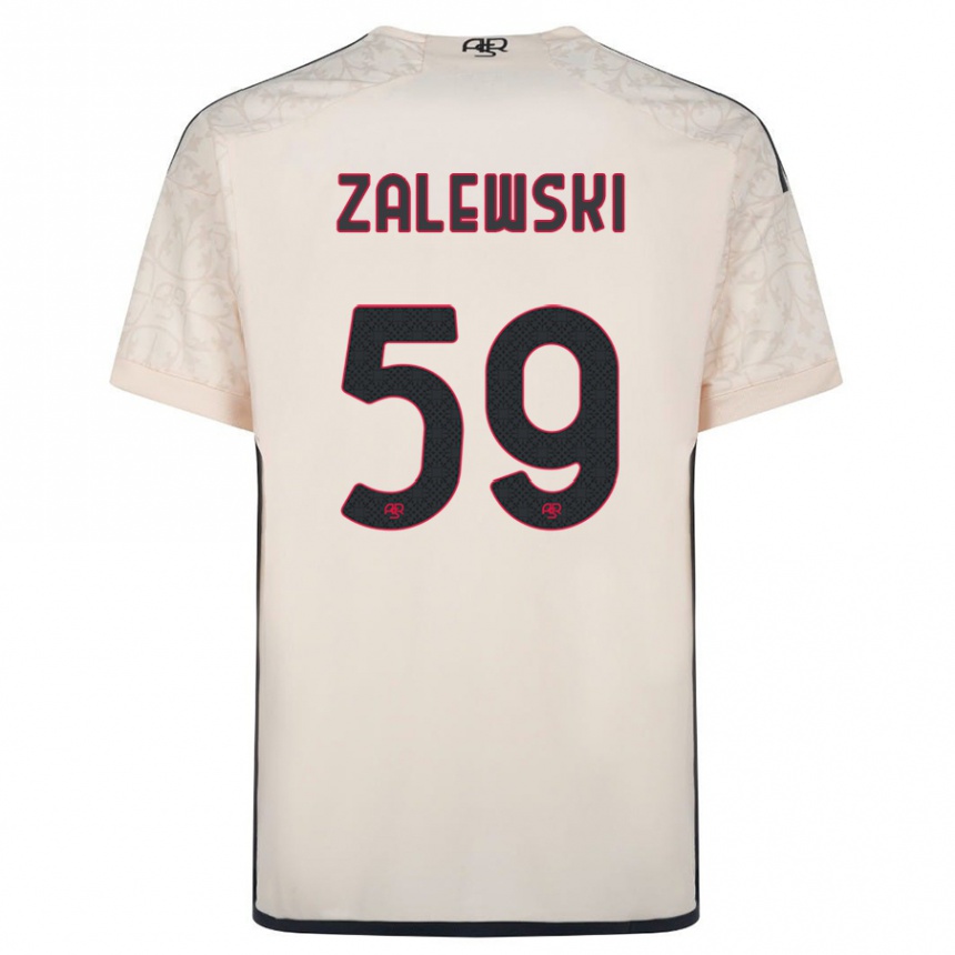 キッズフットボールニコラ・ザレフスキ#59オフホワイトアウェイシャツ2023/24ジャージーユニフォーム