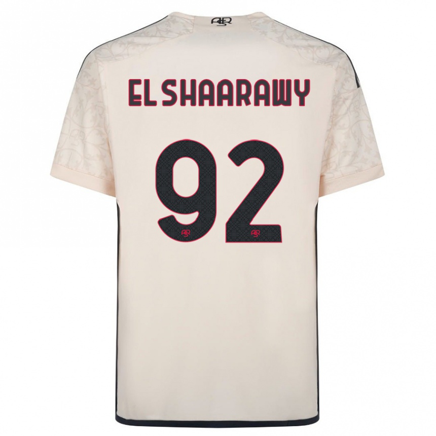 キッズフットボールステファン・エル・シャーラウィ#92オフホワイトアウェイシャツ2023/24ジャージーユニフォーム