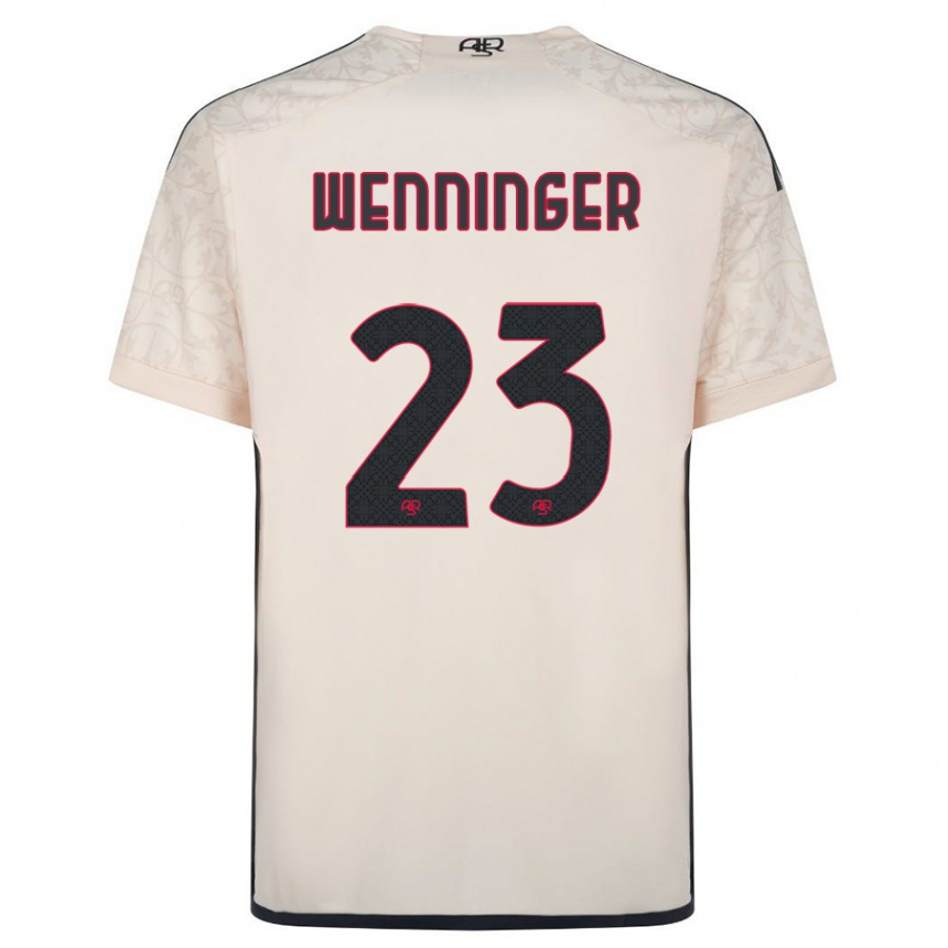 キッズフットボールカリーナ・ヴェンニンガー#23オフホワイトアウェイシャツ2023/24ジャージーユニフォーム
