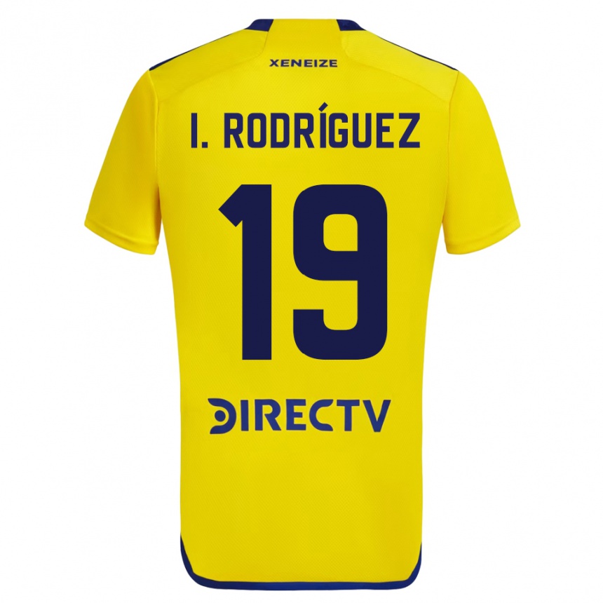 キッズフットボールイグナシオ・アグスティン・ロドリゲス#19イエローアウェイシャツ2023/24ジャージーユニフォーム
