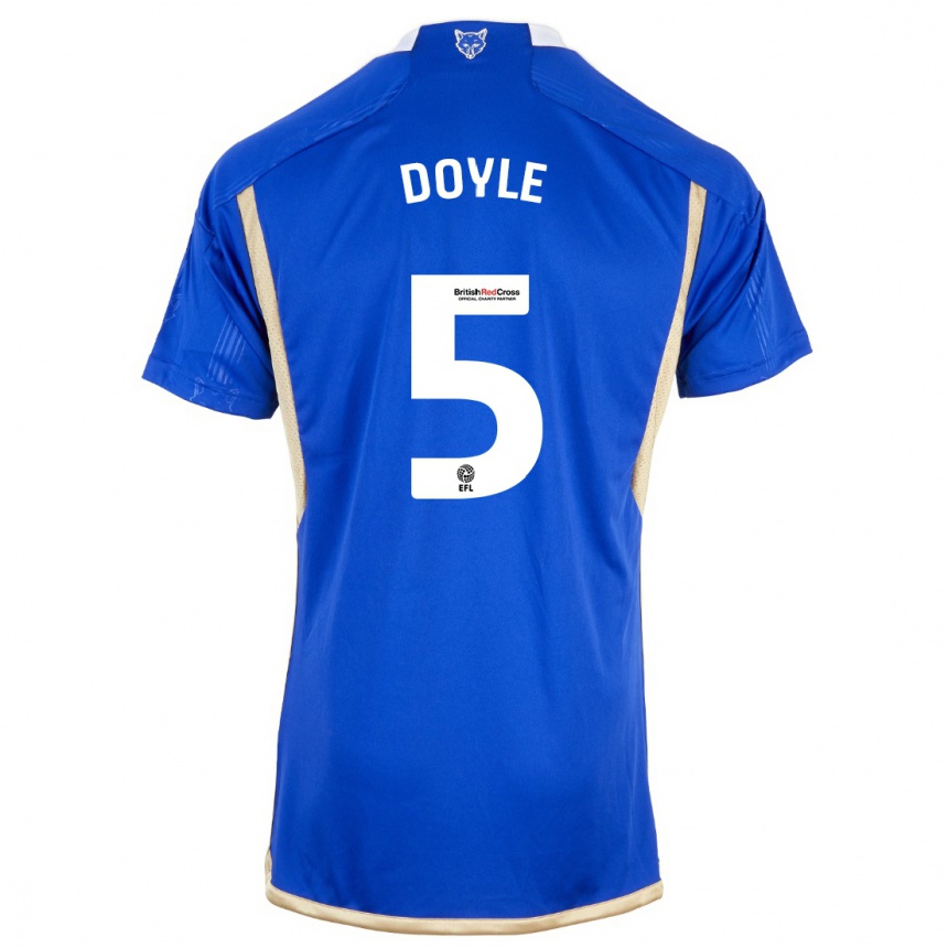 メンズフットボールカラム・ドイル#5ロイヤルブルーホームシャツ2023/24ジャージーユニフォーム