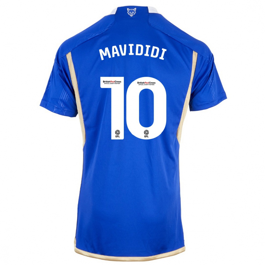 メンズフットボールステフィー・マヴィディディ#10ロイヤルブルーホームシャツ2023/24ジャージーユニフォーム