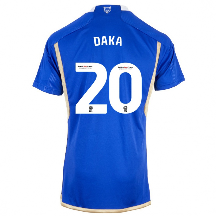 メンズフットボールパトソン・ダカ#20ロイヤルブルーホームシャツ2023/24ジャージーユニフォーム